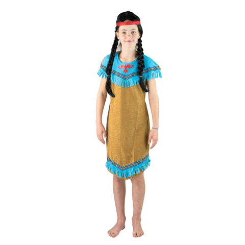 Kids Blue Native American Costume