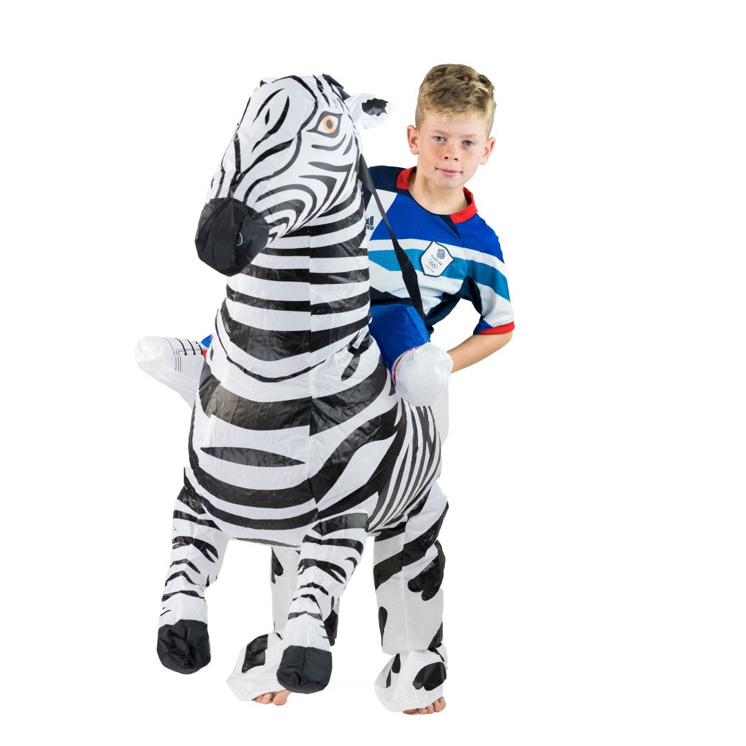 Kids Inflatable Zebra Costume - Bodysocks UK
