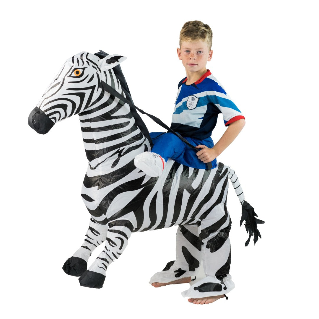 Kids Inflatable Zebra Costume - Bodysocks UK