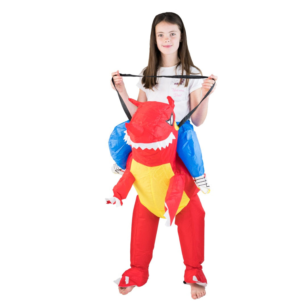 Kids Inflatable Dragon Costume - Bodysocks UK