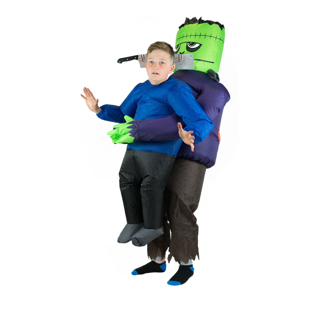 Kids Inflatable Lift You Up Frankenstein's Hostage Costume - Bodysocks UK
