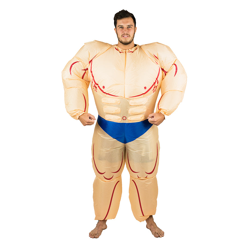 Inflatable Muscle Suit Costume - Bodysocks UK