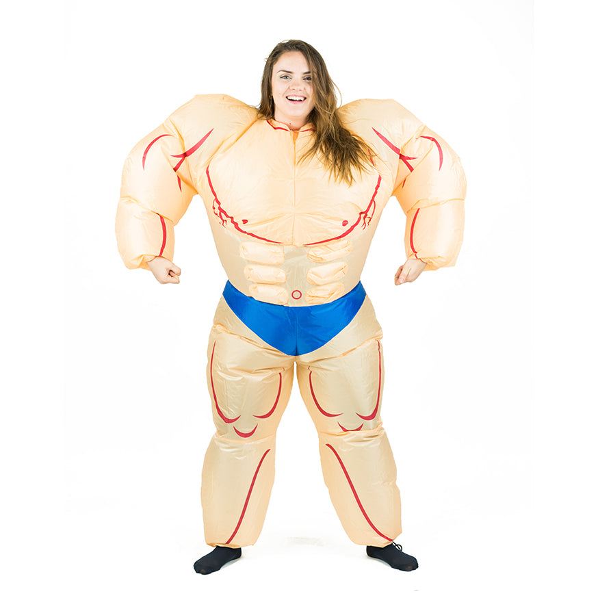 Inflatable Muscle Suit Costume - Bodysocks UK