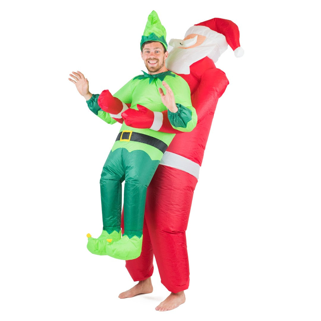 Inflatable Santa & Elf Costume - Bodysocks UK