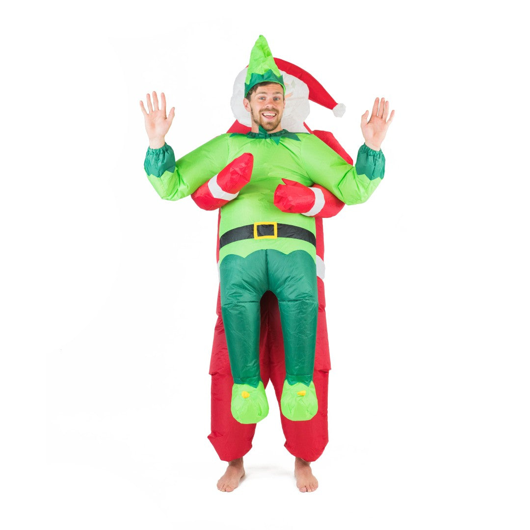 Inflatable Santa & Elf Costume - Bodysocks UK