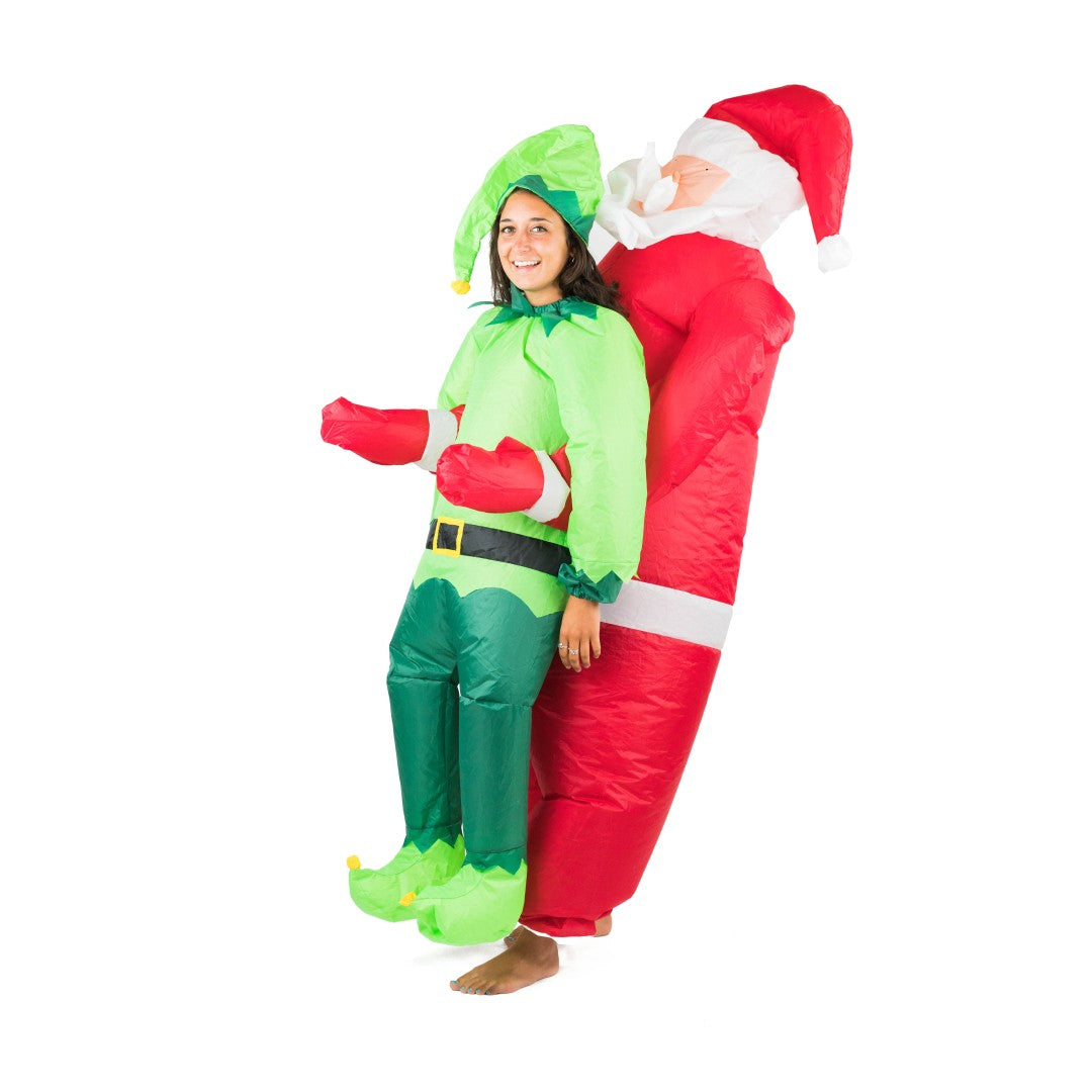 Inflatable Santa & Elf Costume - Bodysocks UK
