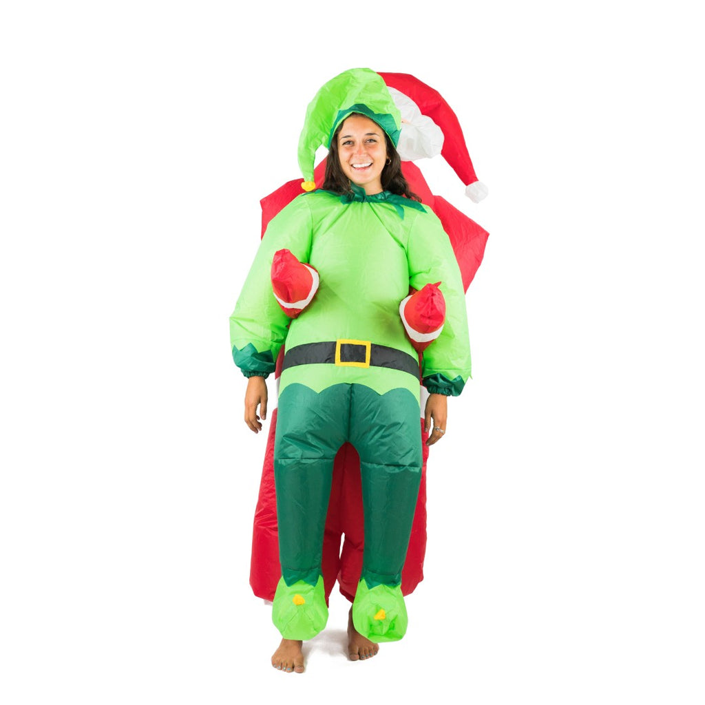 Inflatable Santa & Elf Costume - Bodysocks UK