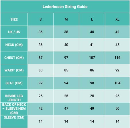 Men's Lederhosen Costume