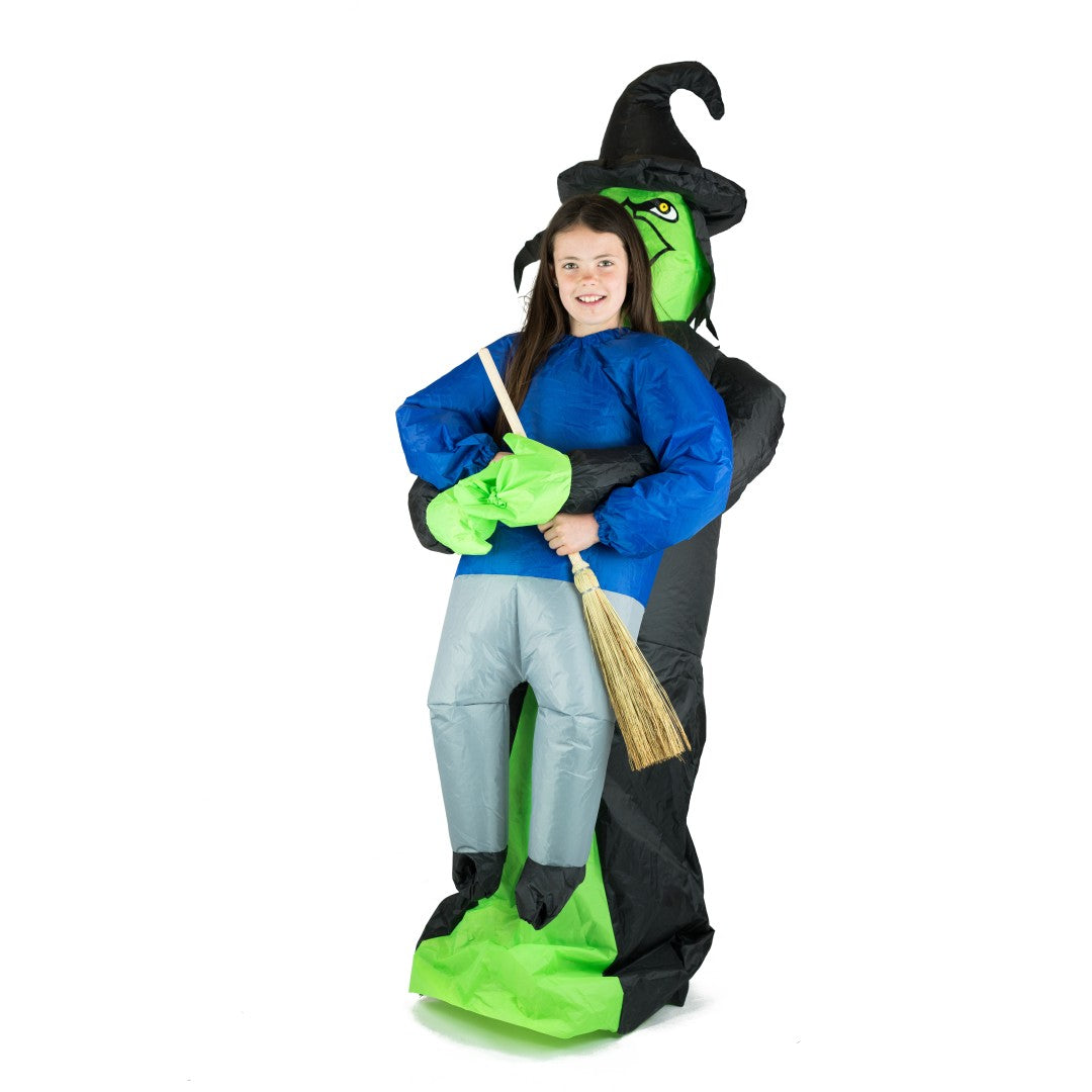 Kids Inflatable Lift You Up Witch Costume - Bodysocks UK