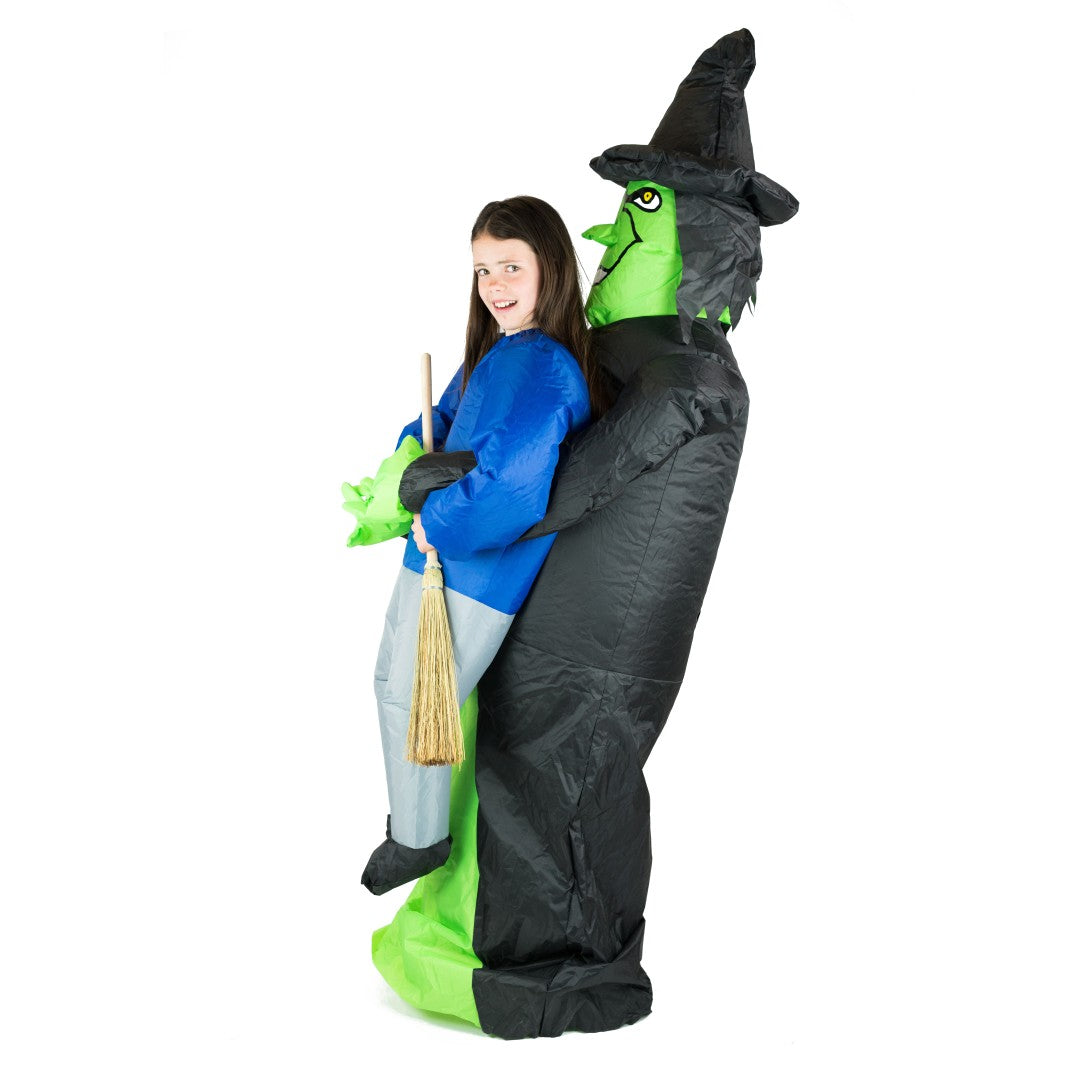 Kids Inflatable Lift You Up Witch Costume - Bodysocks UK
