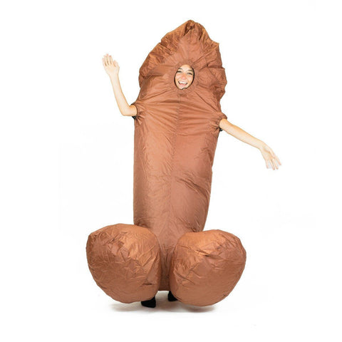 Fancy Dress - Black Inflatable Willy Costume