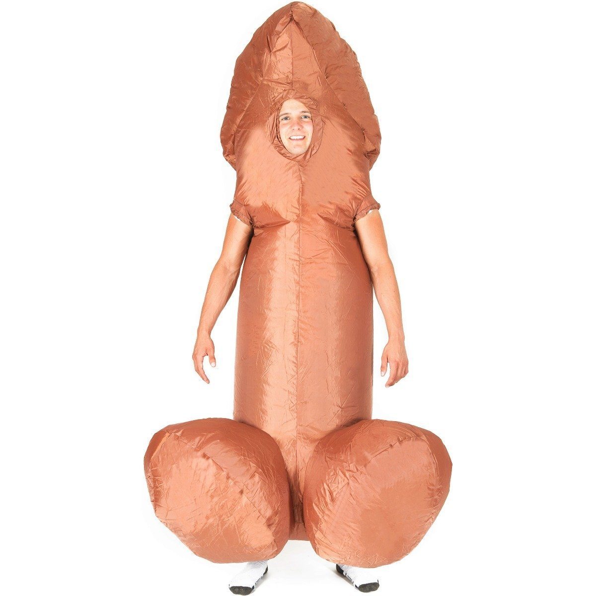 Fancy Dress - Black Inflatable Willy Costume