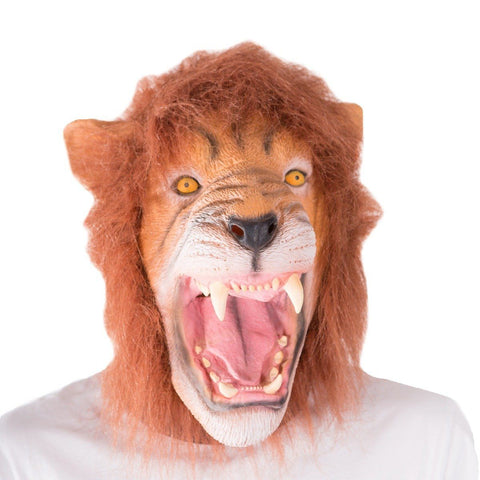 Fancy Dress - Latex Lion Mask