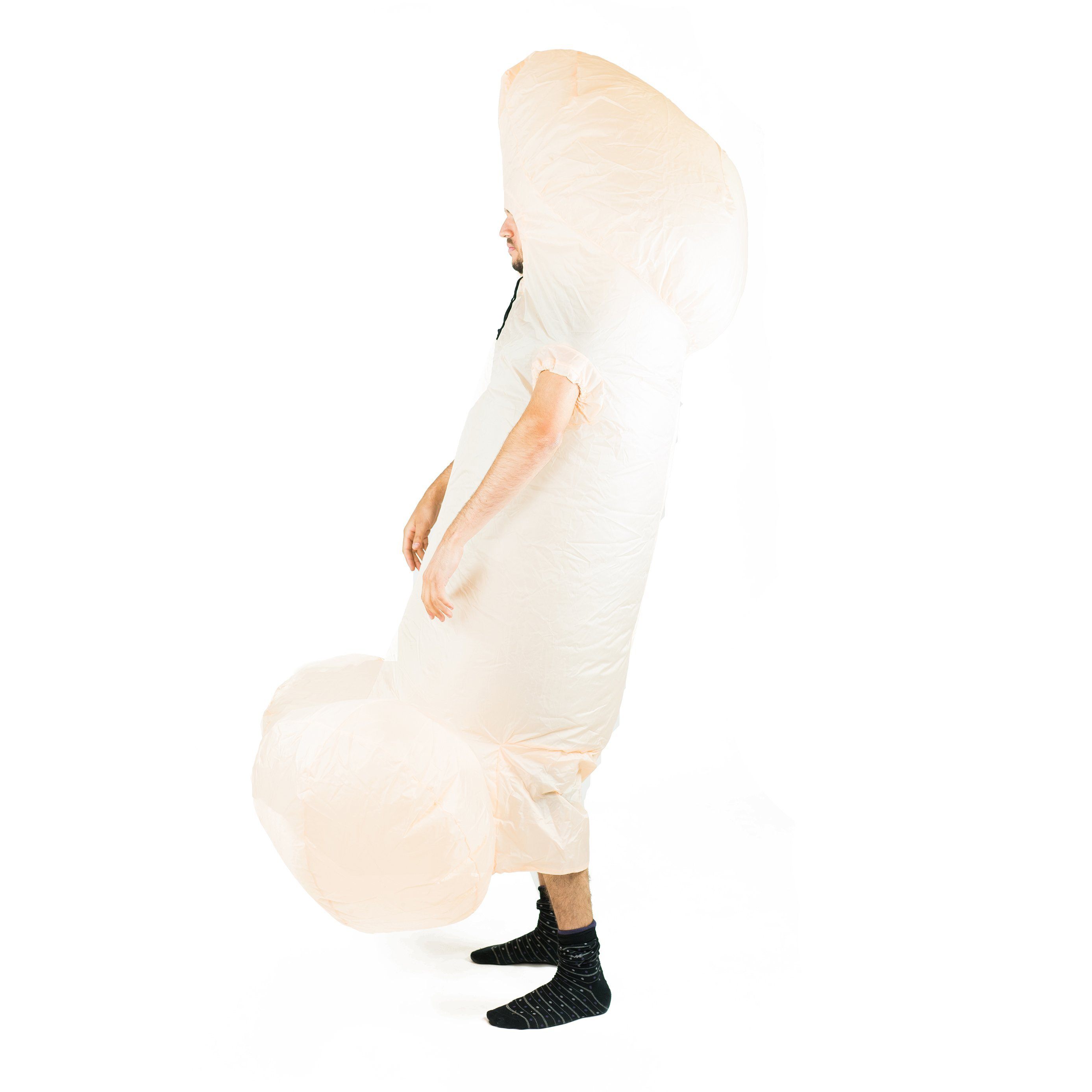 Fancy Dress - White Inflatable Willy Costume