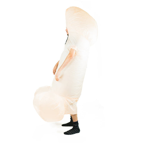 White Inflatable Willy Costume